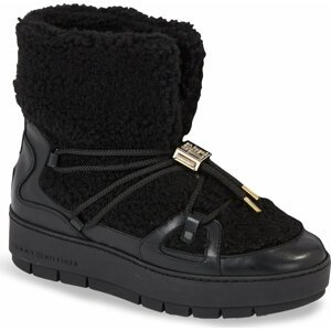 Sněhule Tommy Hilfiger Tommy Teddy Snowboot FW0FW07505 Black BDS