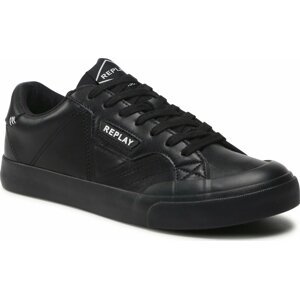Sneakersy Replay College Leather S GMV1I.000.C0004L Black Black 562