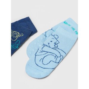 Sada 2 párů dětských vysokých ponožek OVS 1605619 Modrá