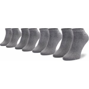 Sada 4 párů nízkých ponožek unisex Tom Tailor 9415 Grey Mel 150