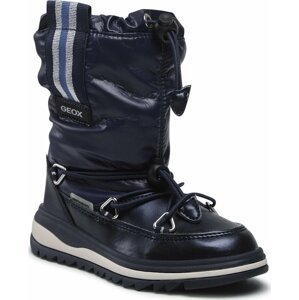 Sněhule Geox J Adelhide G.Babx E J26EWE 0LVBC C0673 S Navy/Silver