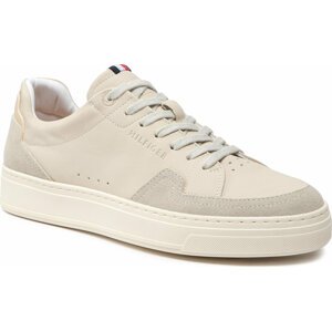 Sneakersy Tommy Hilfiger Premium Cupsole Sustainable Lea FM0FM04138 Ivory YBI