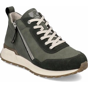 Sneakersy Rieker W0661-54 Khaki  / Moor  / Moor 54