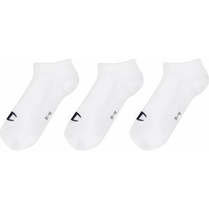 Sada 3 párů nízkých ponožek unisex Champion U20100-WW001 (39-42) Bílá