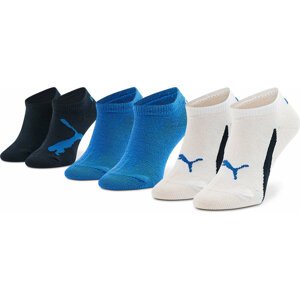 Sada 3 párů nízkých ponožek unisex Puma 907960 03 Navy/White/Strong Blue