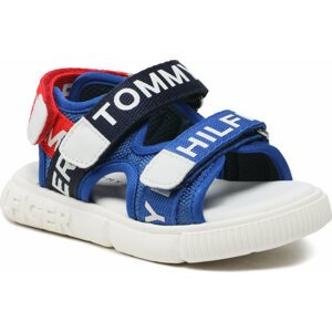Sandály Tommy Hilfiger Logo Velcro Sandal T1X2-32899-1590 S Royal/Blue/Red Y255