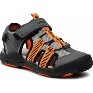 Sandály Geox J S.Kyle A J15E1A 014CE C0036 D Grey/Orange