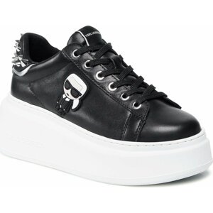 Sneakersy KARL LAGERFELD KL63529 Black Lthr