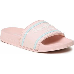 Nazouváky Pepe Jeans Slider Logo G PGS70053 Light Pink 315