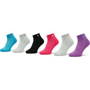 Sada 6 párů dámských vysokých ponožek Polo Ralph Lauren 455908155001 Multi