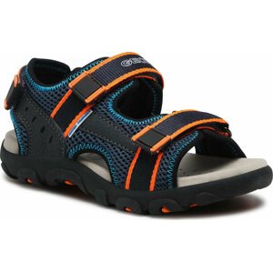 Sandály Geox J S.Strada A J1524A 014CE C4324 S Navy/Fluo Orange