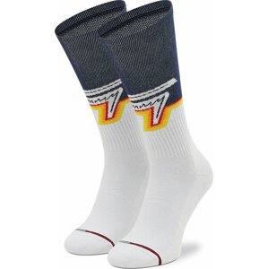 Sada 2 párů vysokých ponožek unisex Tommy Jeans 701218414 Navy 001