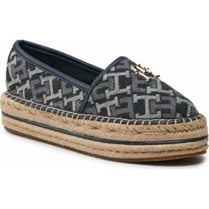 Espadrilky Tommy Hilfiger Th Monogram Denim Espadrille FW0FW06934 Denim Monogram 0G4