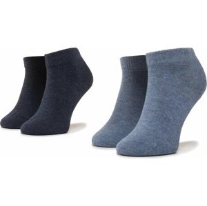 Sada 2 párů dětských nízkých ponožek Tommy Hilfiger 301390 Jeans 356