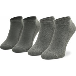 Sada 2 párů nízkých ponožek unisex Levi's® 993051001 Grey/Melange