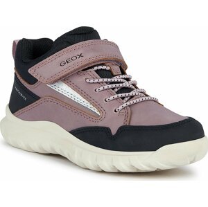 Sněhule Geox J Simbyos Girl B Abx J36LGA 0MEFU C8049 S Dk Rose/Black