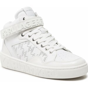 Sneakersy KARL LAGERFELD KL61056 White Lthr