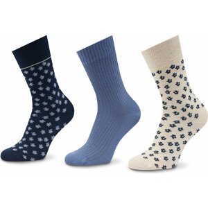 Sada 3 párů dámských vysokých ponožek Tom Tailor 97187 Ocean 536