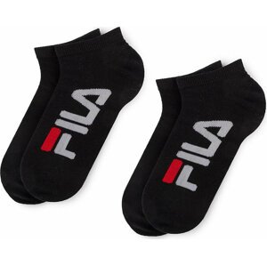 Sada 2 párů nízkých ponožek unisex Fila Calza Invisibile F9199 Black 200