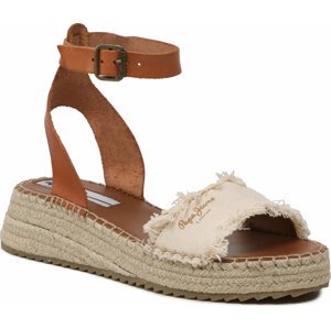 Espadrilky Pepe Jeans Kate Fabric PLS90592 Off White 803