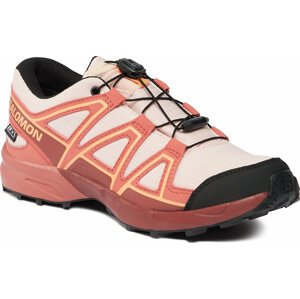 Boty Salomon Speedcross Climasalomon™ Waterproof L47278800 English Rose/Cow Hide/Cantaloupe