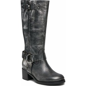 Kozačky Bronx High boots 14291-M Gunmetal/Black 1812