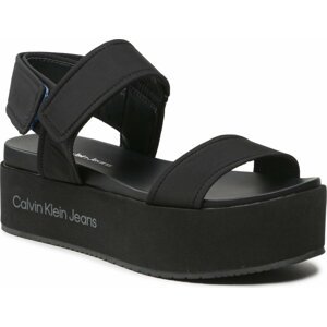 Sandály Calvin Klein Jeans Flatform Sandal Softny YW0YW00965 Black BDS