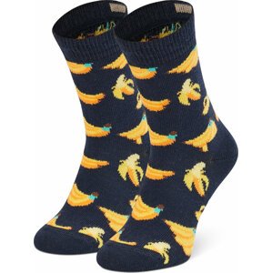 Vysoké dětské ponožky Happy Socks KBAN01-6001 Černá