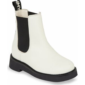 Kotníková obuv s elastickým prvkem Tommy Jeans Tjw Chelsea Flat Boot EN0EN02311 Rich Cream YA6