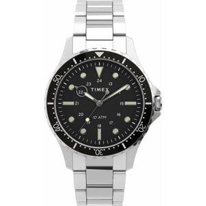 Hodinky Timex Navi TW2U10800 Silver/Black