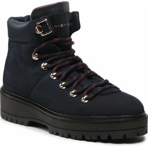 Turistická obuv Tommy Hilfiger Nubuck Outdoor Flat Boot FW0FW06724 Desert Sky DW5