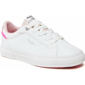 Tenisky Pepe Jeans Kenton Basic Girl PGS30549 White 800