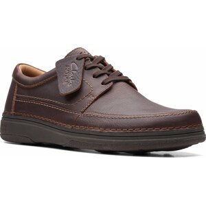 Polobotky Clarks Nature 5 Lo 26168614 Dark Brown Lea