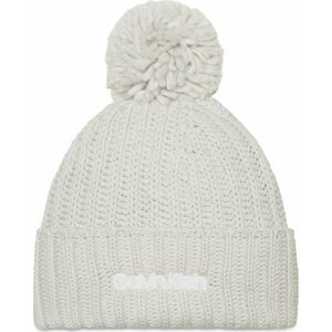 Čepice Calvin Klein Oversized Knit Beanie W/Pompom K60K608535 PAA