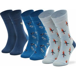 Sada 3 párů dětských vysokých ponožek Tom Tailor 93153 Blue 456