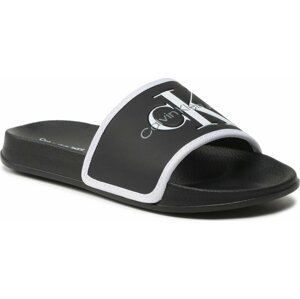 Nazouváky Calvin Klein Jeans Logo Pool Slide V3B0-80630-1172 S Black/White X001