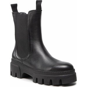 Kotníková obuv s elastickým prvkem s.Oliver 5-25468-39 Black Nappa 022