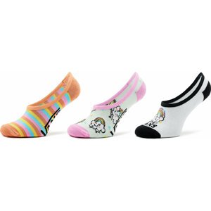 Sada 3 párů dámských ponožek Vans Rainbow Rider Canoodle VN00079WYB21 White/Black