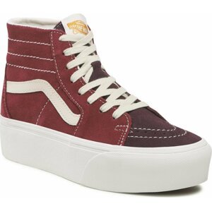 Sneakersy Vans Sk8-Hi Tapered VN0A7Q5PTWP1 Varsity Suede Tawny Port