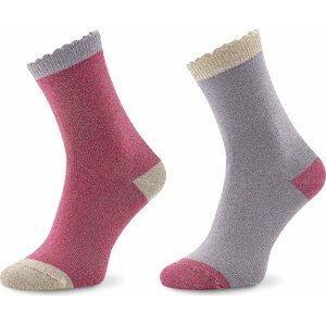 Sada 2 párů dětských vysokých ponožek United Colors Of Benetton 6AO30700R 903
