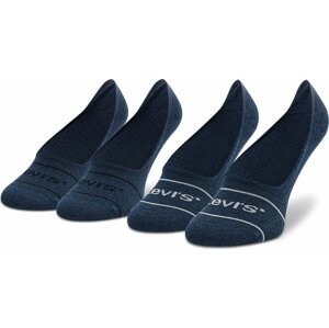 Sada 2 párů kotníkových ponožek unisex Levi's® 701219508 Navy