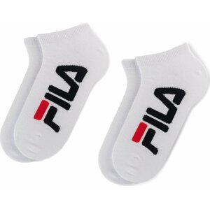 Sada 2 párů nízkých ponožek unisex Fila Calza Invisible F9199 White 300