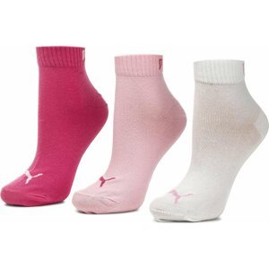 Sada 3 párů dámských vysokých ponožek Puma 271080001 Pink Lady 422