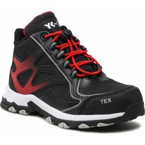 Sneakersy YK-ID by Lurchi Crizz-Tex 33-27105-31 S Black Dk Grey Red