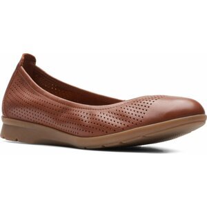 Polobotky Clarks Jenette Ease 26166483 Tan Leather