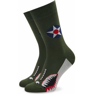 Klasické ponožky Unisex Heel Tread P40 Zelená