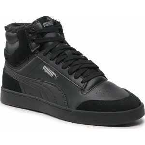 Sneakersy Puma Shuffle Mid Fur 387609 01 Black/Puma Black/Steel Gray