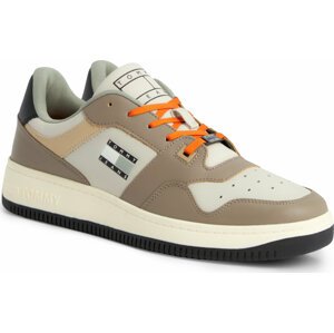Sneakersy Tommy Jeans Tjm Basket Premium Color EM0EM01256 Earth/ Orange XNQ