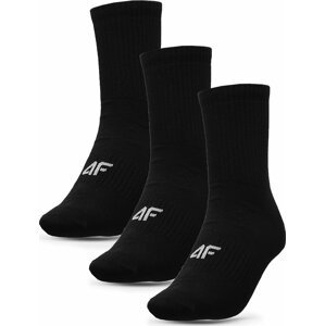 Sada 3 párů pánských vysokých ponožek 4F 4FAW23USOCM205 20S