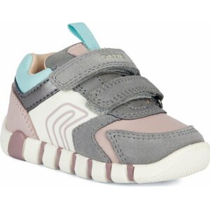 Polobotky Geox B Iupidoo Girl B3558C 022BC C1FA8 Grey/Old Rose